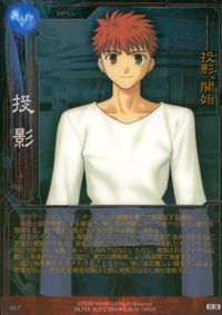 Fate/stay night FACT Fate stay night FACT CARD 初版 カード 衛宮士郎 トレカ 017 SILVER BLITZ トレーディング