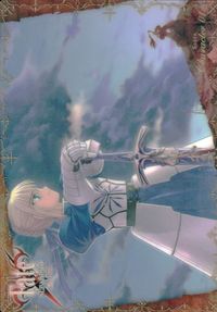 Fate/stay night Fate stay night FACT CARD 初版 カード セイバー トレカ 010 SILVER BLITZ ファクト サムネイル 2