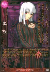フェイトステイナイト Fate/stay night FACT Fate stay night FACT CARD 初版 カード 間桐桜 トレカ 033 SILVER BLITZ トレーディング