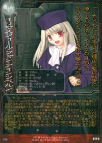Fate/stay night FACT CARD Fate stay night FACT CARD 初版 カード イリスフィール フォン アインツベルン トレカ 046 SILVER BLITZ トレーディング