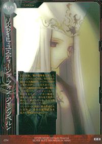 Fate/stay night FACT CARD Fate stay night FACT CARD 初版 カード リズライヒ ユスティーツ アォン アインツベルン トレカ 054 SILVER BLITZ トレーディング