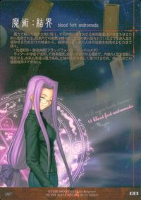 フェイト Fate/stay night Fate stay night FACT CARD 初版 カード 魔術:結界 blood fort andromeda トレカ 087 SILVER BLITZ FACT サムネイル 2