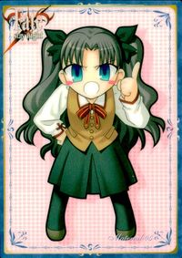 Fate/stay night Fate stay night FACT CARD 初版 カード 遠坂凛 トレカ 077 SILVER BLITZ FACT