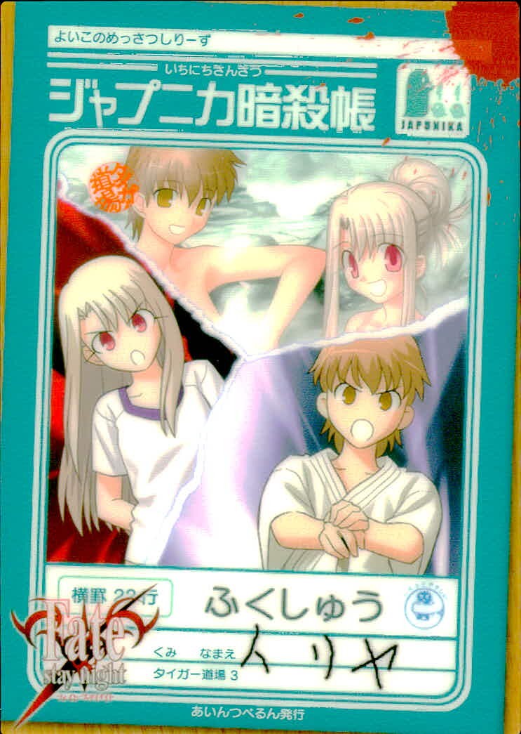 Fate/stay night FACT Fate stay night FACT CARD 初版 カード タイガー道場3 ふくしゅう イリヤ トレカ 102 SILVER BLITZ コレクション