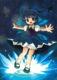 Touhou Gakaranbuu Cirno Holo Trading Card Japanese Game Touhou card Japan