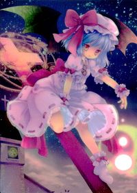 Touhou Gakaranbu Trading Card Remilia Scarlet Holo Japanese Touhou card Japan