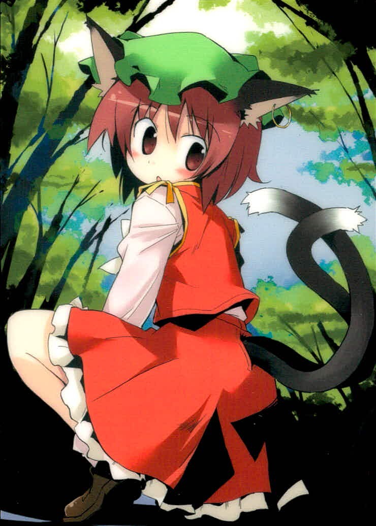Touhou Gakaranbu Trading Card Joker Chen Japanese Game Touhou card Japan