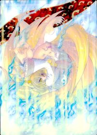 Touhou Gaka Ranbu Trading Card Ran Yakumo 2 Clubs Holo Touhou card Japan