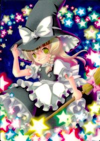 Touhou Gaka Ranbu Marisa Kirisame Holo Card K Japanese Game Touhou card Japan