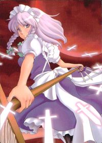Touhou Gakka Ranbu Trading Card Sakuya Izayoi GA4045 Holo Touhou card Japan