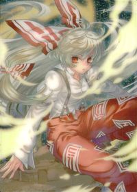 Touhou Gakaranbu Trading Card Fujiwara no Mokou GA3054 Holo Touhou card Japan