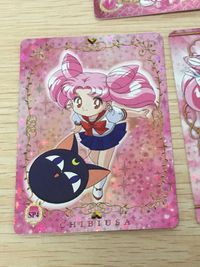 美少女戦士 セーラームーン カード まとめ キャラクター ちびうさ ちびうさ ルナP セーラーちびムーン 3枚 SP2 SP4 バンダイ 食玩 カードダス サムネイル 5