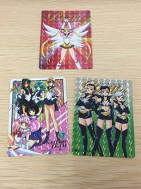 Sailor Moon Battle 3 Cards Lot Prism Holo Eternal Sailor sailor moon FOIL 3 lot