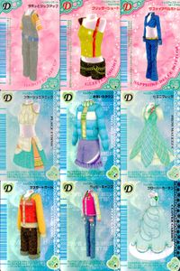 Oshare Majo Love and Berry Dress Up Card 9 Cards Lot Japanese Game D