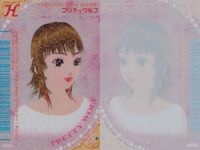 ラブベリ オシャレ魔女 ラブandベリー カード まとめ ヘア メイクアップ プリティウルフ プチ姫だんごヘア ガールニット 3枚 033-06H 018-06N 008-06N セガ アーケードゲーム クリアカード サムネイル 2