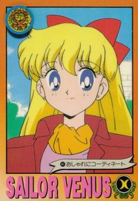美少女戦士 セーラームーンR カード セーラーヴィーナス おしゃれにコーディネート トレカ 41 バンダイ カードダス サムネイル 1