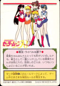 美少女戦士セーラームーンR カード 仲良し 亜美 ルナ トレカ 14 バンダイ カードダス サムネイル 2
