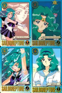 Sailor Moon S Sailor Neptune 4 Cards Lot Japanese Anime 4 lot cards