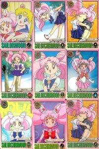 美少女戦士セーラームーンS カード まとめ キャラクター デコボコ戦士コンビ ちびうさの笑顔 友だち ルナP ちびうさ ピンク シュガー ハート アタック!! 乙女のトキメキ ムーン プリズム パワー メイクアップ! 9枚 177 サムネイル 1