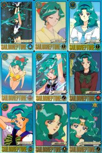 Sailor Moon S Sailor Neptune 9 Cards Lot Bandai Carddass Japanese 9 lot cards