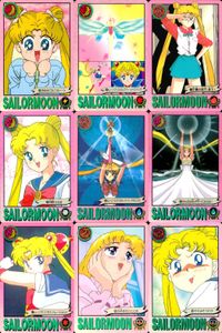 美少女戦士 セーラームーン カード まとめ トキメキ表情集 メイクアップ！ セーラー戦士の素顔 月野うさぎ プロフィール 戦うセーラー戦士 忘れられないワンシーン セーラームーンの必殺技 おめめウルウル〜ウ 正義の味方 参上！ サムネイル 1
