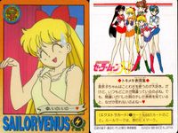 美少女戦士 セーラームーン カード まとめ セーラーヴィーナス 髪のお手入れ ワクワク…♥ ありがとう アルテミス♥ 光の戦士 白衣の女神? いいのいいの……♥ 華麗に変身! クレセント ビーム! 元気いっぱい! 9枚 ④ ⑩ ⑮ サムネイル 8