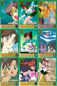 美少女戦士 セーラームーン カード まとめ セーラージュピター シュープリーム サンダー!! スパークリング ワイド プレッシャー!! 休日は街でエンジョイ! ソックリだ…♥ 木野まこと ジュピタースターパワー メイクアップ! サムネイル 1