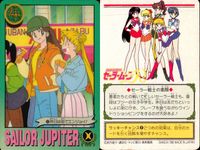 美少女戦士 セーラームーン カード まとめ トキメキ表情集 木野まこと プロフィール セーラー戦士の素顔 セーラージュピターの必殺技 忘れられないワンシーン 運命の出会い 戦うセーラー戦士 ソックリだ…♥ 先輩の思い出 木野まこと サムネイル 6