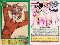 美少女戦士 セーラームーン カード まとめ トキメキ表情集 木野まこと プロフィール セーラー戦士の素顔 セーラージュピターの必殺技 忘れられないワンシーン 運命の出会い 戦うセーラー戦士 ソックリだ…♥ 先輩の思い出 木野まこと サムネイル 4