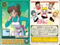 美少女戦士 セーラームーン カード まとめ トキメキ表情集 木野まこと プロフィール セーラー戦士の素顔 セーラージュピターの必殺技 忘れられないワンシーン 運命の出会い 戦うセーラー戦士 ソックリだ…♥ 先輩の思い出 木野まこと サムネイル 5