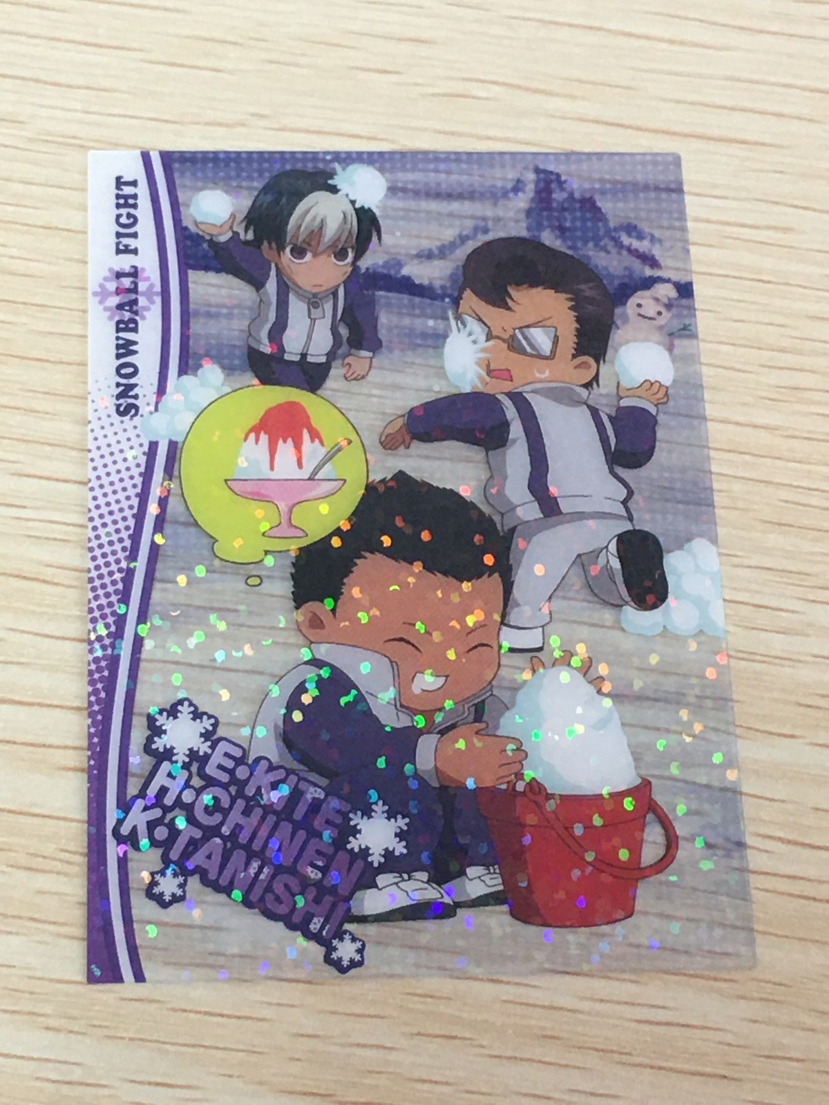 テニプリ テニスの王子様 カード 木手永四郎 千歳千里 田仁志慧 トレカ 019 KONAMI シャイニングクリア シャイニングクリアカード ウインタースポーツ