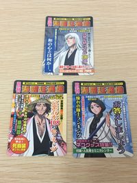 BLEACH 月刊瀞霊廷通信 カード まとめ 月刊瀞霊廷通信 浮竹十四郎 京楽春水 卯ノ花烈 3枚 219 218 217 バンダイ 食玩 ウエハース コレクション サムネイル 1