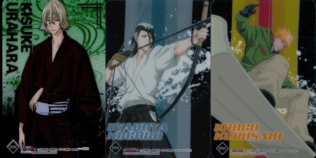 BLEACH BLEACH クリア SP カード まとめ クリア 浦原喜助 朽木白哉 黒崎一護 3枚 SP80 SP94 SP91 バンダイ