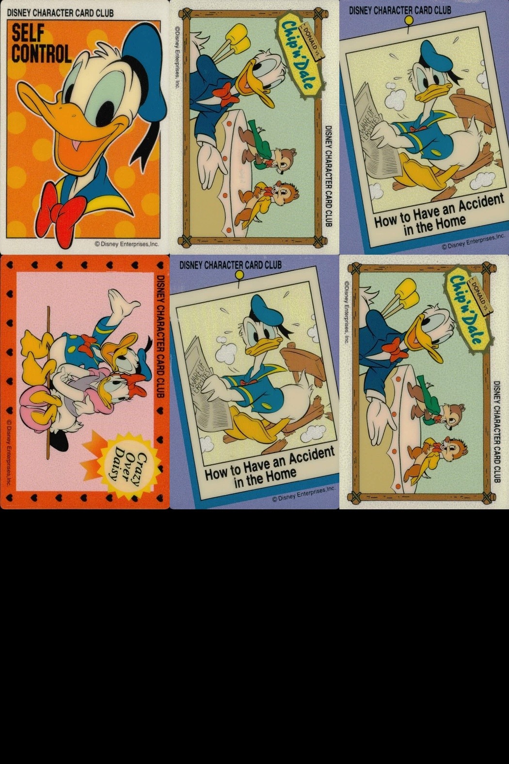 ディズニーキャラクターカードクラブ That's Donald! アマダ カード まとめ ドナルドダック ドナルド チップとデール ドナルド デイジー SELF CONTROL Chip 'n' Dale 6枚 TD-24