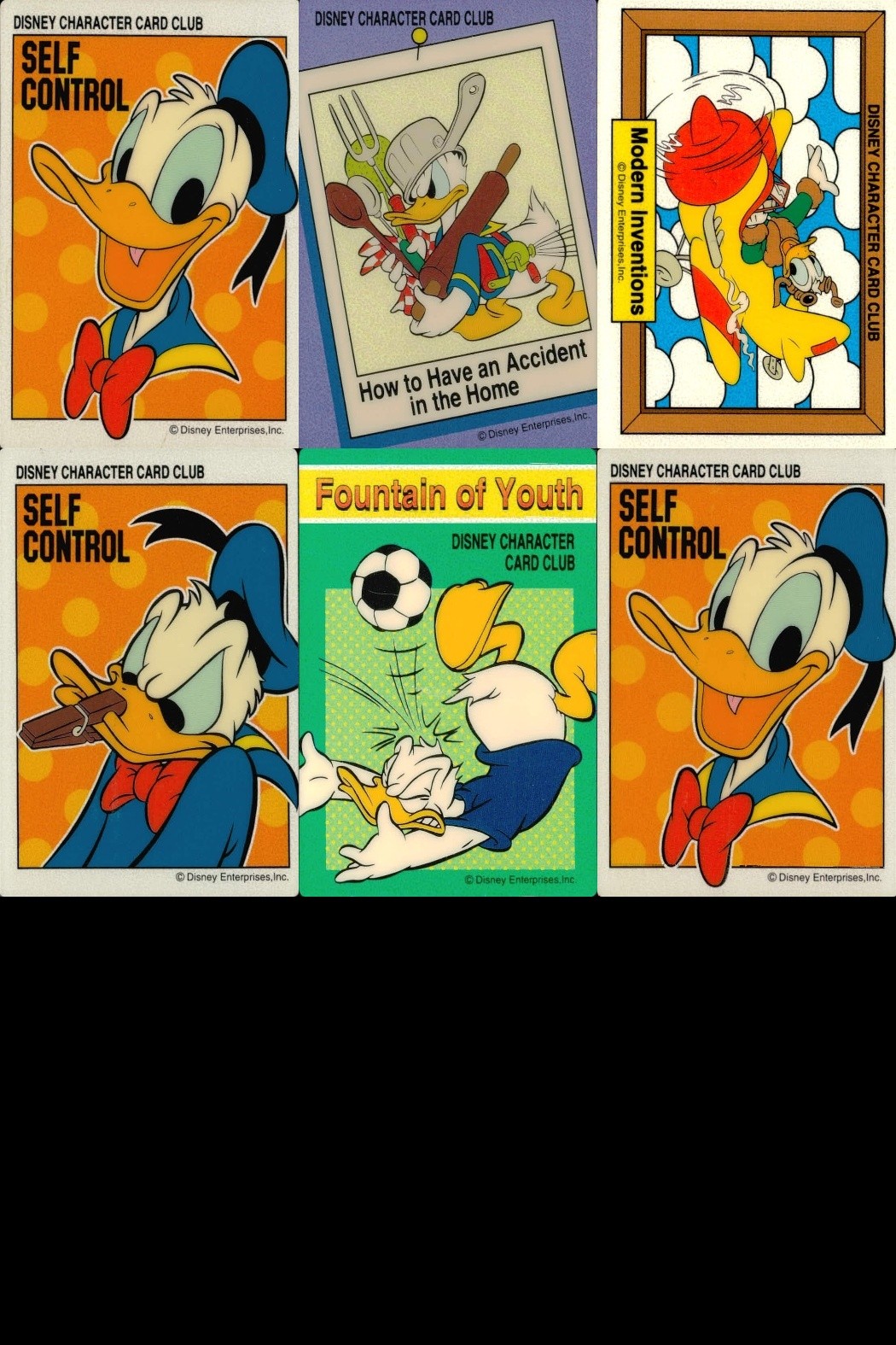 That's Donald! ディズニーキャラクターカードクラブ アマダ カード まとめ キャラクター ドナルドダック SELF CONTROL ドナルドダック Modern Inventions 6枚 TD-24 TD-26