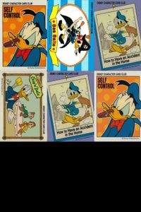 ドナルドダック ディズニーキャラクターカードクラブ That's Donald! アマダ カード まとめ Self Control Sea Salts How to Have an Accident in the Home 6枚 サムネイル 1