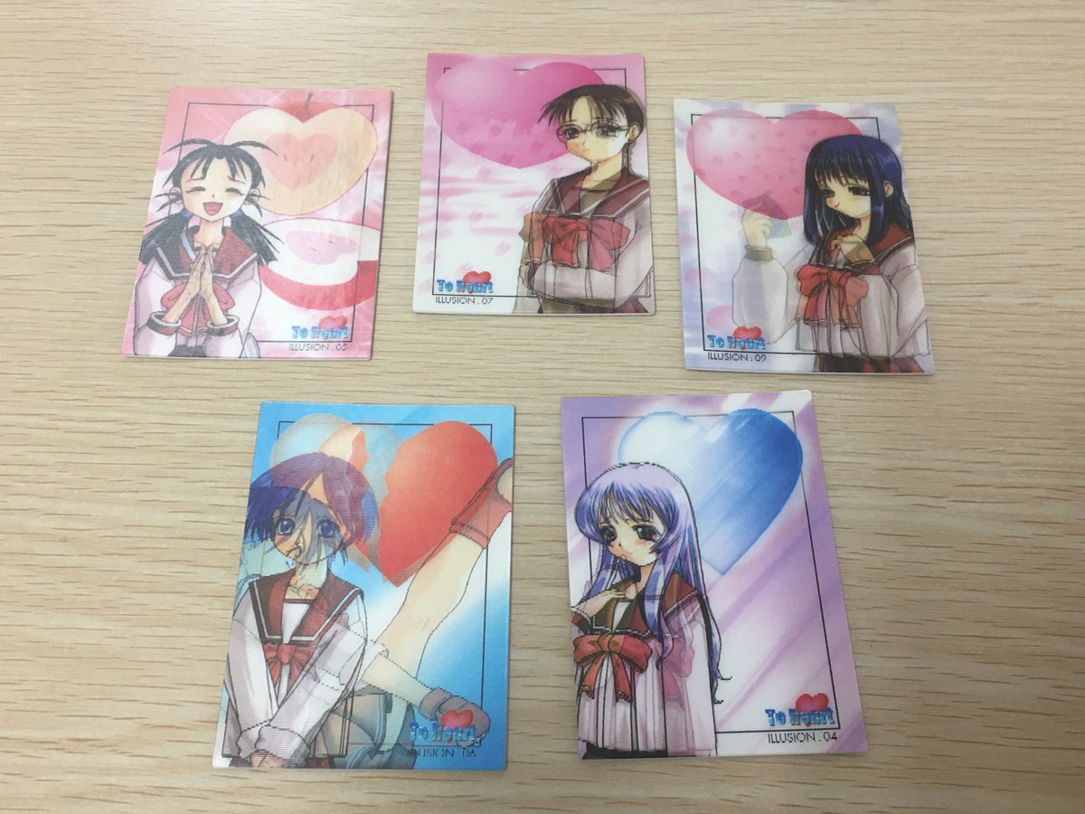 To Heart カード まとめ イラスト 神岸あかり 長岡志保 藤田浩之 来栖川綾香 マルチ 5枚 ILLUSION.05 ILLUSION.07 ILLUSION.08 ILLUSION.09 ILLUSION.04