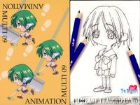 ToHeart To Heart トレーディング カード まとめ ANIMATION マルチ 3枚 MULTI 07 MULTI 08 MULTI 09 Leaf トレーディング サムネイル 4