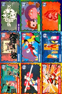 Tatsunoko World 9 Cards Lot Space Ace Tekkaman TATSUNOKO WORLD CARD 9 lot epoch