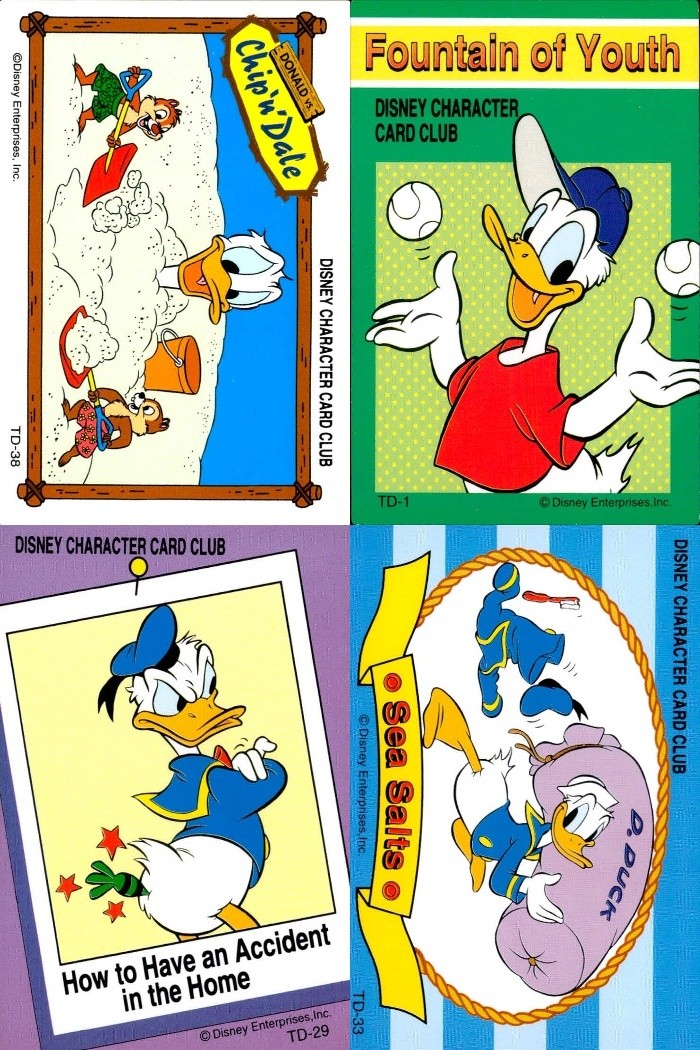 ザッツドナルド That's Donald! ディズニーキャラクターカードクラブ アマダ カード まとめ キャラクター チップとデール vs ドナルド Fountain of Youth Sea Salts 4枚 TD-38