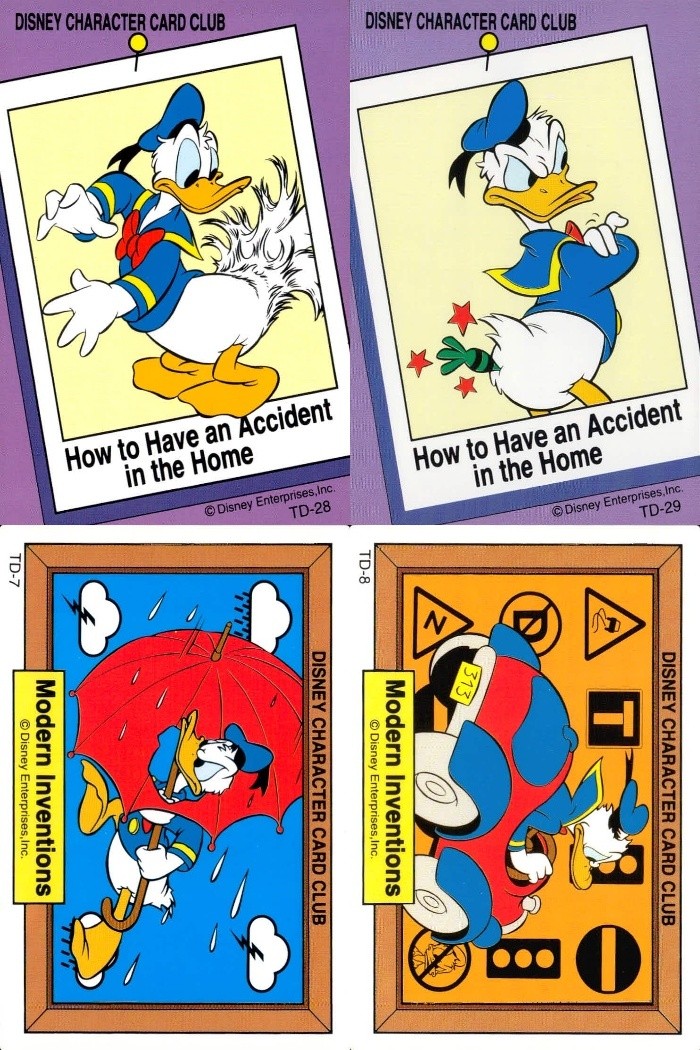ドナルドダック DISNEY CHARACTER CARD CLUB That's Donald! アマダ カード まとめ How to Have an Accident in the Home Modern Inventions