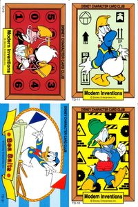 ザッツドナルド DISNEY CHARACTER CARD CLUB That's Donald! アマダ カード まとめ Modern Inventions Sea Salts ドナルドダック 4枚 TD-9 TD-11 食玩 サムネイル 1