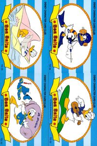 ディズニーキャラクターカードクラブ That's Donald! Sea Salts アマダ カード まとめ 血液型判断 海のクイズ ドナルドダック 4枚 TD-35 TD-34 TD-33 TD-32 食玩 キャラクター サムネイル 1