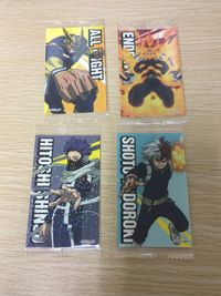 My Hero Academia Wafer Holo Cards 4 All Might Shoto Todoroki LOT unopened