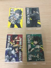 My Hero Academia Wafer 4 Cards Lot Deku Eraser Head Japanese Anime LOT unopened
