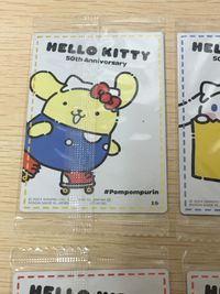 ハローキティ HELLO KITTY 50th Anniversary カード まとめ ポムポムプリン シナモロール ポチャッコ 4枚 16 15 14 18 バンダイ 食玩 サムネイル 2