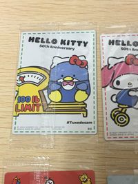 ハローキティ 50th Anniversary カード まとめ コレクション タキシードサム マイメロディ ハローキティ シナモロール 4枚 21 19 23 28 バンダイ 食玩 サムネイル 2