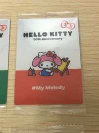 ハローキティ 50th Anniversary カード まとめ コレクション タキシードサム マイメロディ ハローキティ シナモロール 4枚 21 19 23 28 バンダイ 食玩 サムネイル 5