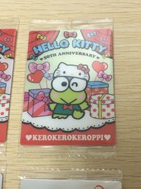 ハローキティ 50th Anniversary カード まとめ コレクション マイメロディ けろけろけろっぴ シナモロール ポムポムプリン 4枚 06 11 15 16 バンダイ 食玩 サムネイル 4