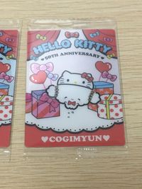 ハローキティ 50thアニバーサリー カード まとめ コレクション タキシードサム コギミュン 2枚 10 09 バンダイ 食玩 サムネイル 2